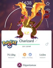 Gigantamax Charizard - Pok mon Go Trade Fast  Safe 20K Stardust Required