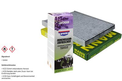 MANN-Innenraum-Filter+Presto Klima-Fresh für Ford Fiesta VI B-Max JK Ecosport