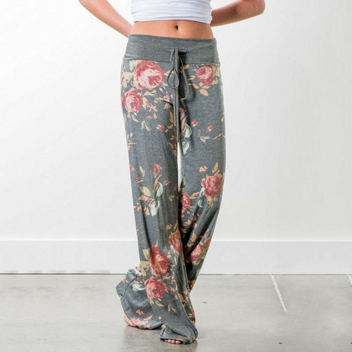 Drawstring Wide Leg Yoga Pants