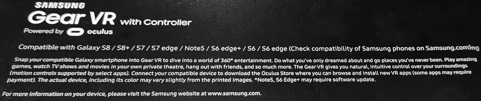 Samsung SM-R324 Gear VR W/Controller Powered by Oculus SM-R324NZAAXAR - Image 4 of 4