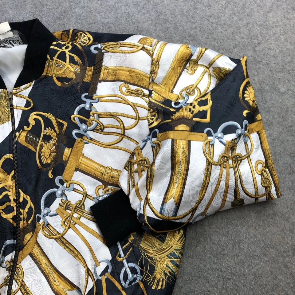 Chaqueta de bombardero vintage Jules of Margate para mujer grandes hombreras ecuestres Foto 3 de 4