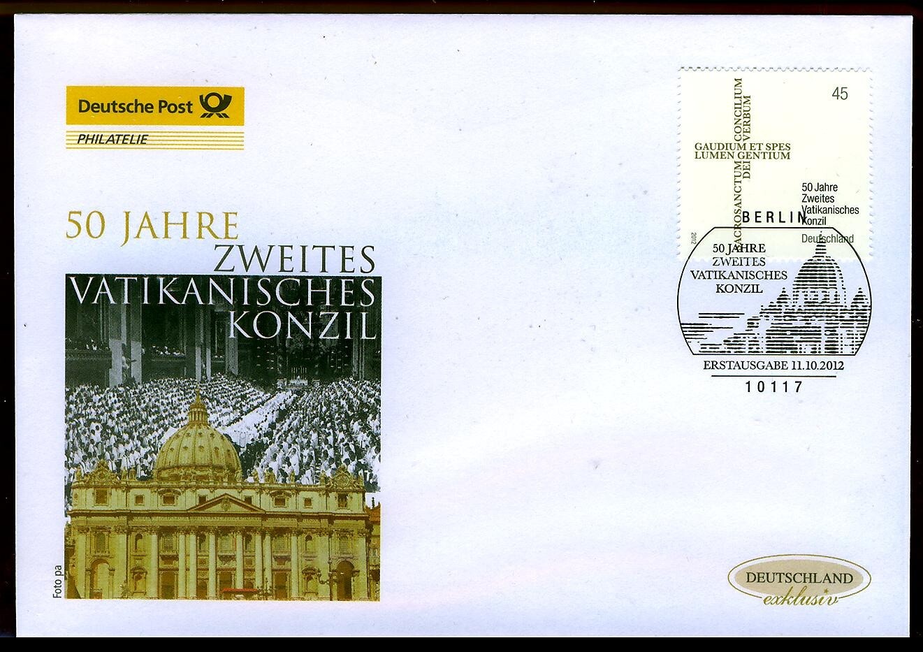 FDC 2958 exklusiv (2012) - Zweites Vatikanisches Konzil
