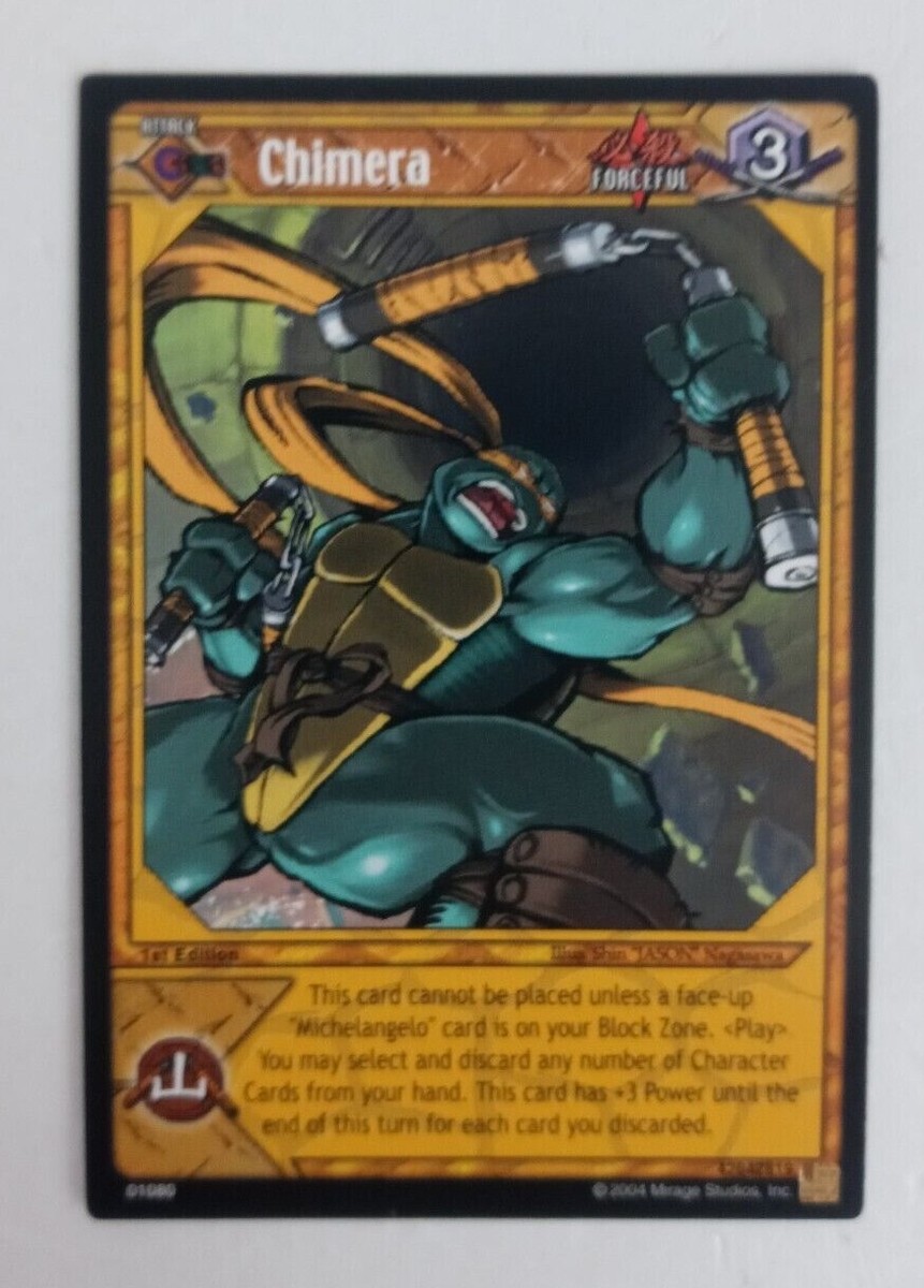 【未開封】hide official trading card 2000 2004 Teenage Mutant Ninja Turtles Trading Card Game Chimera #01080