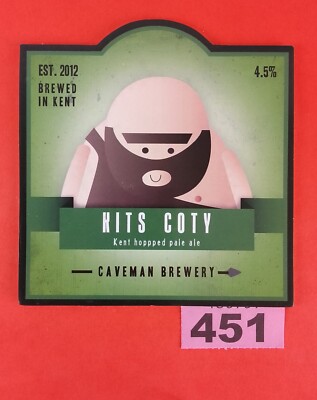 Bier Pumpe Clip Abzeichen Höhlenmensch Brauerei Kent Kits Coty