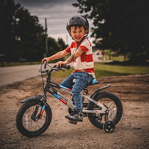 Bicicleta para niños JOYSTAR 12-16 pulgadas niños niñas edades 2-7 años ruedas de entrenamiento iluminadas Foto 4 de 4