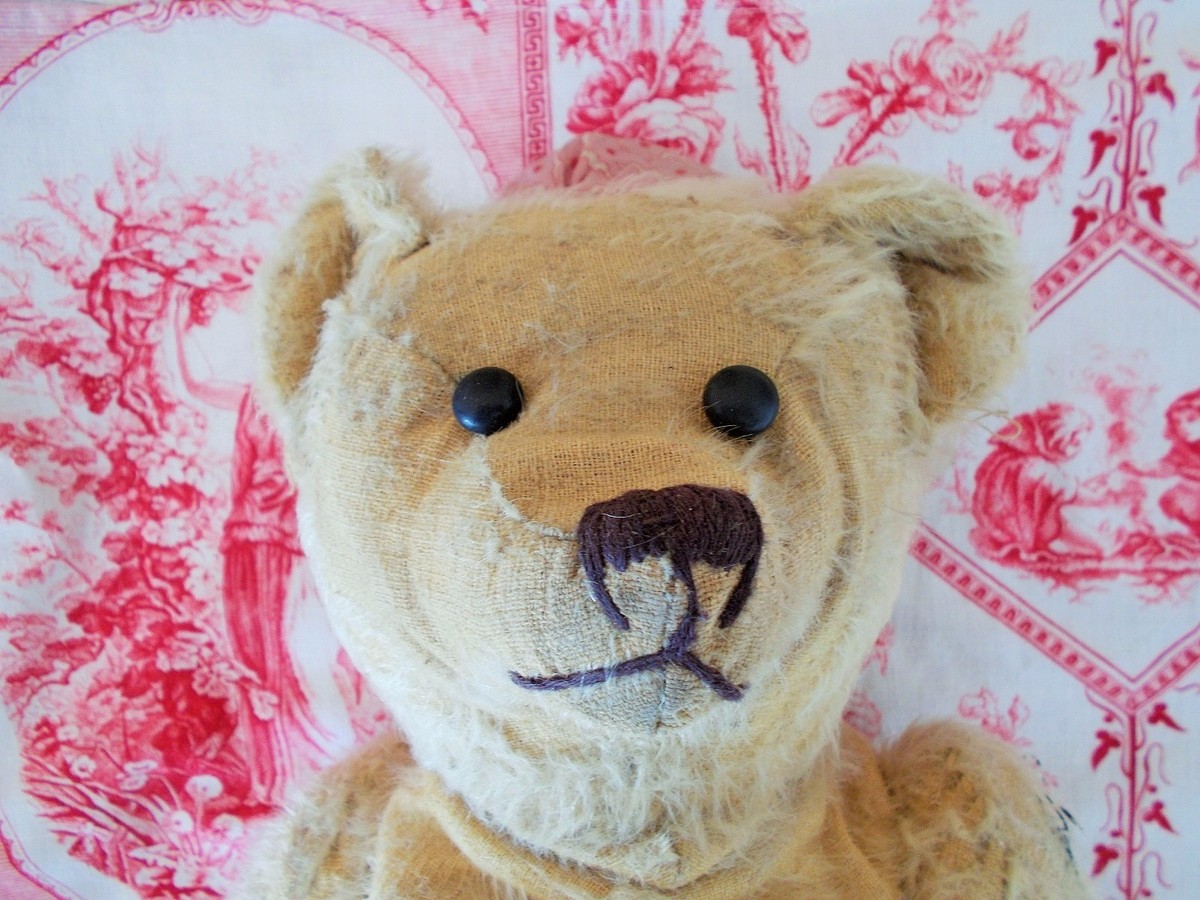 Ours Teddy réplique 1906, 32 cm, orange