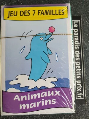 Jeu des 7 familles ,jeu de cartes 7 familles 42 cartes " animaux marins " - Photo 1/2