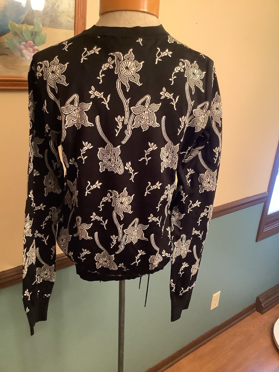 Noir Kei NINOMIYA Comme des Garçons Silk Sweater M Lace Up