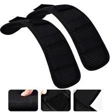 2 PCS Black Universal Shoulder Pad Ultra Thick Cushion AntiSlip Bag