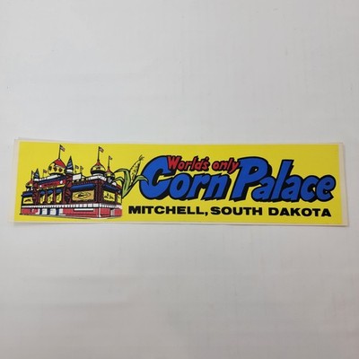 Corn Palace SOUTH DAKOTA Bumper Sticker - Tourism USA Vintage Style Vinyl 90s
