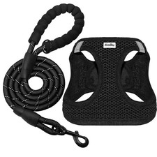 Dog Harness and Leash Set, No Pull Adjustable Reflective Step-in Puppy Harnes...