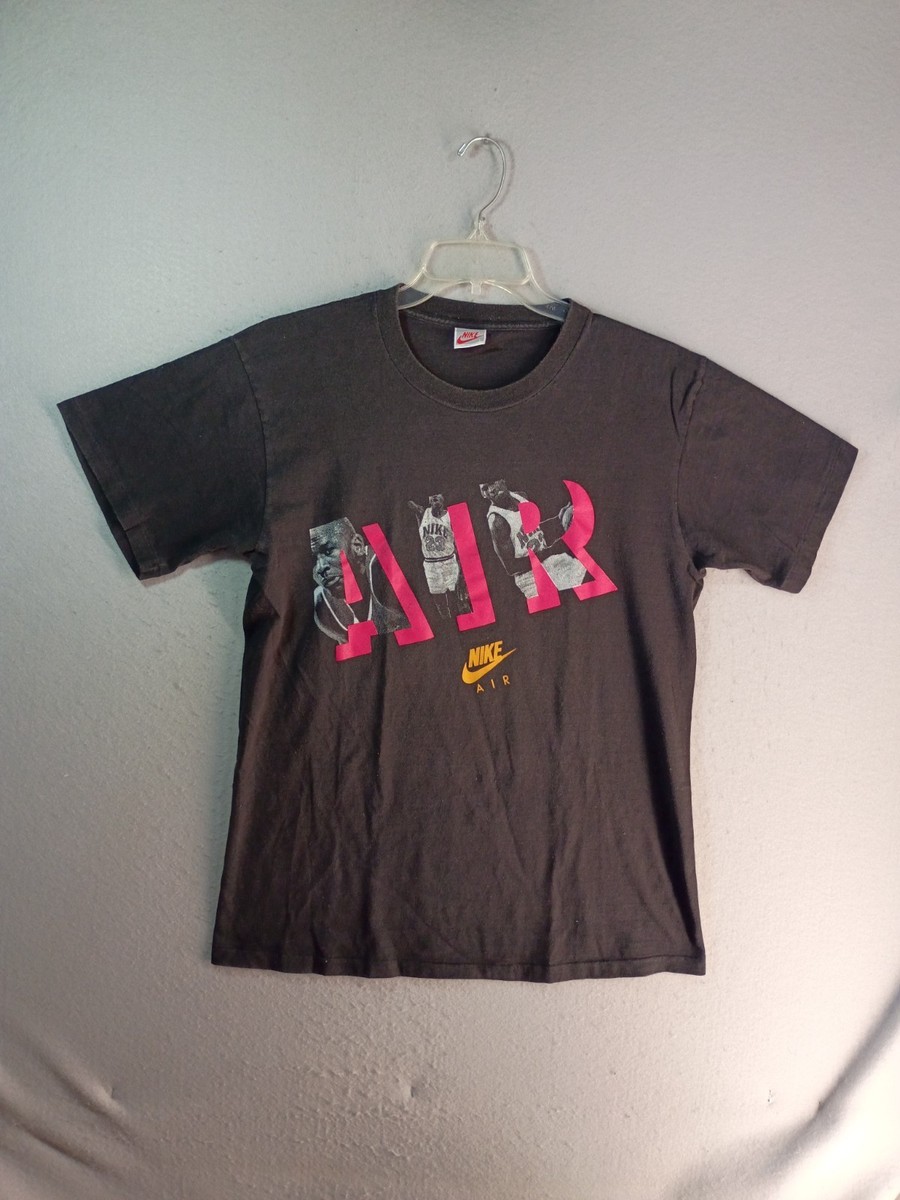 Vintage 90s Michael Jordan Nike Air Silver Tag Shirt Adult Large