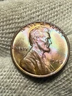 BU ++Red 1945 Philadelphia Mint Copper Lincoln Wheat Super Clean Cent-Free Post