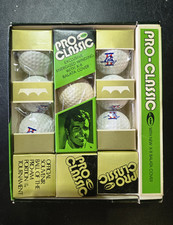 Vintage Pro Classic Golf Balls Full Dozen Boxed ProAm Tournament Souvenir Balata