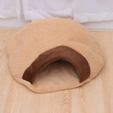 Pet Sleeping Bag Hamburger Cat Nest Warming Bed Kitten Cave Supplies