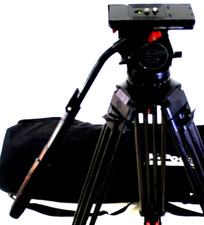 SACHTLER V18 II FLUID HEAD TELE PAN BAR PLATE TIE DOWN KNOB PROFY SERVICED 44Lbs