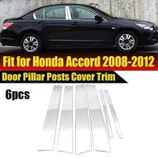 Car Pillar Post Decoration Window Molding Cover Sticker For Honda Accord 08-2012