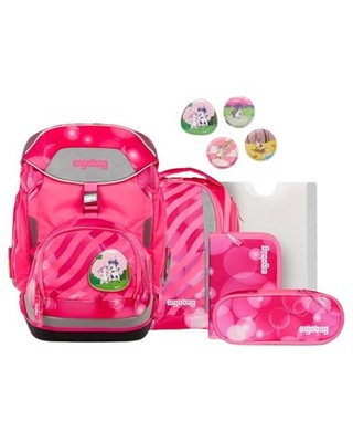 Ergobag Zaino Scuola PACK SET con Portapenne Resistente Sporco In Poliestere