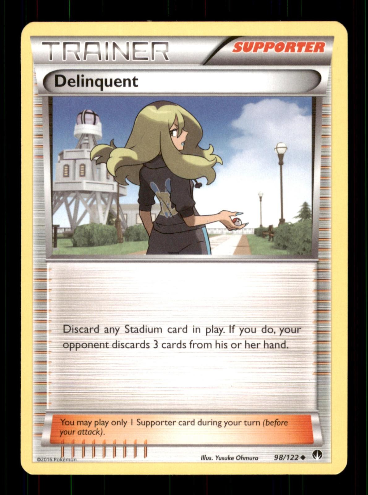 Delinquent 98/122 BREAKpoint Pokemon TCG Moderately Played