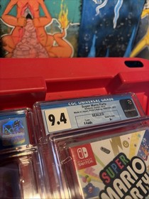 CGC PSA Graded 9+ Nintendo Switch Mario Game & Card Lot Odyssey, Wonder, & Party