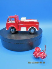 Vintage Tootsie Toy Die-Cast Fire Truck 1970's 1.75" Tall by 3.5" Wide Sturdy