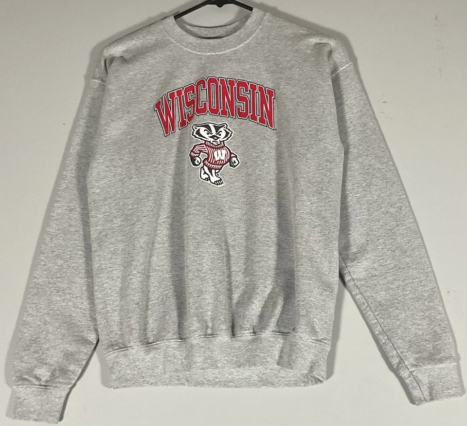 Sudadera Wisconsin Badgers Bucky Mascota Cuello Redondo Juvenil XL Gildan Foto 2 de 4