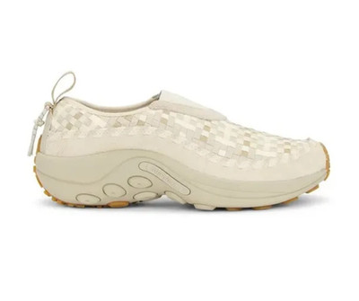 Merrell Men's Jungle Moc EVO 1TRL Woven SE Knit Suede Leather Oyster