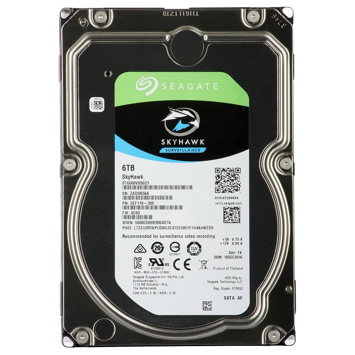 Seagate Skyhawk 3.5" 6 Tb Serial Ata Iii - Immagine 2