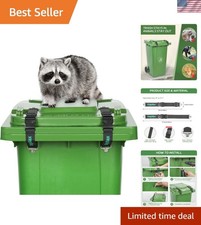 Trash Can Locks for Animals, Raccoon Bear Proof Trash Can Lock, Easy to Insta...