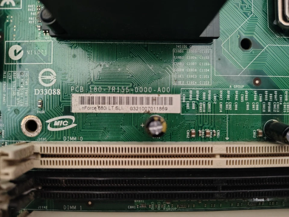 NVIDIA XFX NFORCE 680I LT SLI Motherboard + 2.4GHz INTEL Q6600 CPU - Image 2 of 3