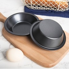2Pcs 5 Inch Cake Mold Round Pizza Plate Non-stick Carbon Steel Pie Baking Pan