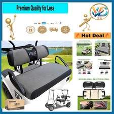 EZGO Golf Cart Seat Cover Light Gray Vinyl Polyester Universal Fit Durable Br...