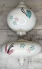 Hull Pottery 1956 Wall Hanging Butterfly Flowers Lavabo B25 B24 USA Made Vintage