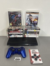 Sony PlayStation 3 PS3 Console Super Slim - Nera con 16 giochi