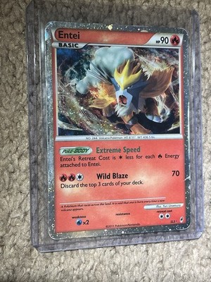 Pokémon TCG Shiny Entei Call of Legends Holographic Card SL3 | eBay