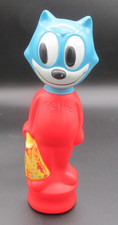 Felix the Cat 1960's Red & Blue Soaky Colgate Palmolive Co Bubble Bath Bottle