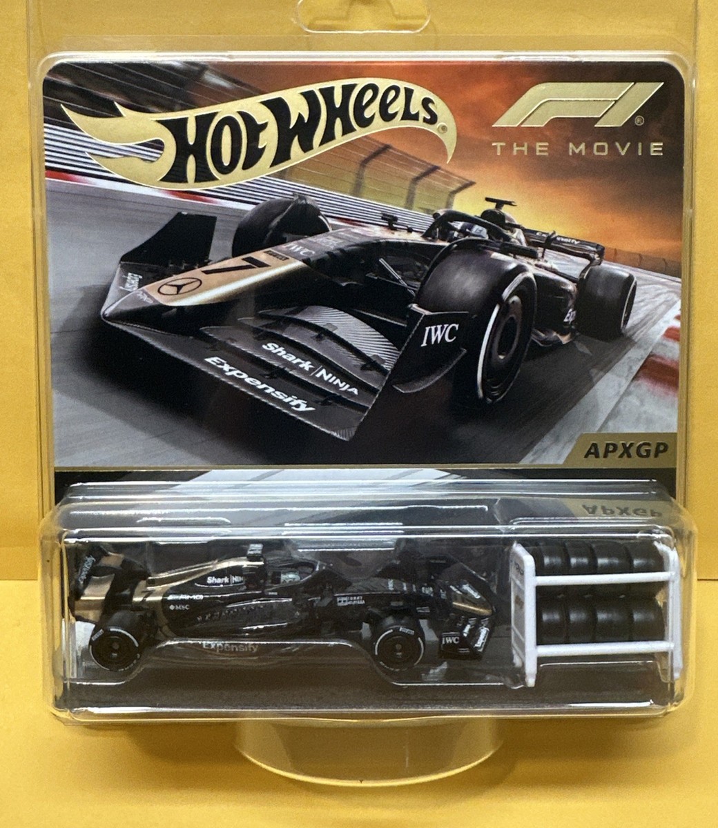 Hot Wheels x F1 THE MOVIE Vehicle APXGP Black & Gold Race Car In