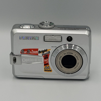 PENTAX Optio E10 Compact Digital Camera 6.0MP 3x Zoom 2.4in Silver