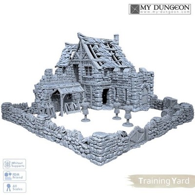 Training Yard 28mm Terrain Gelände Fantasy Tabletop