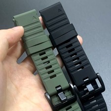 Quick Fit Silicone Strap Watch Band For Garmin Fenix 8 E 7 7X 6 6X Pro 5 5X Plus