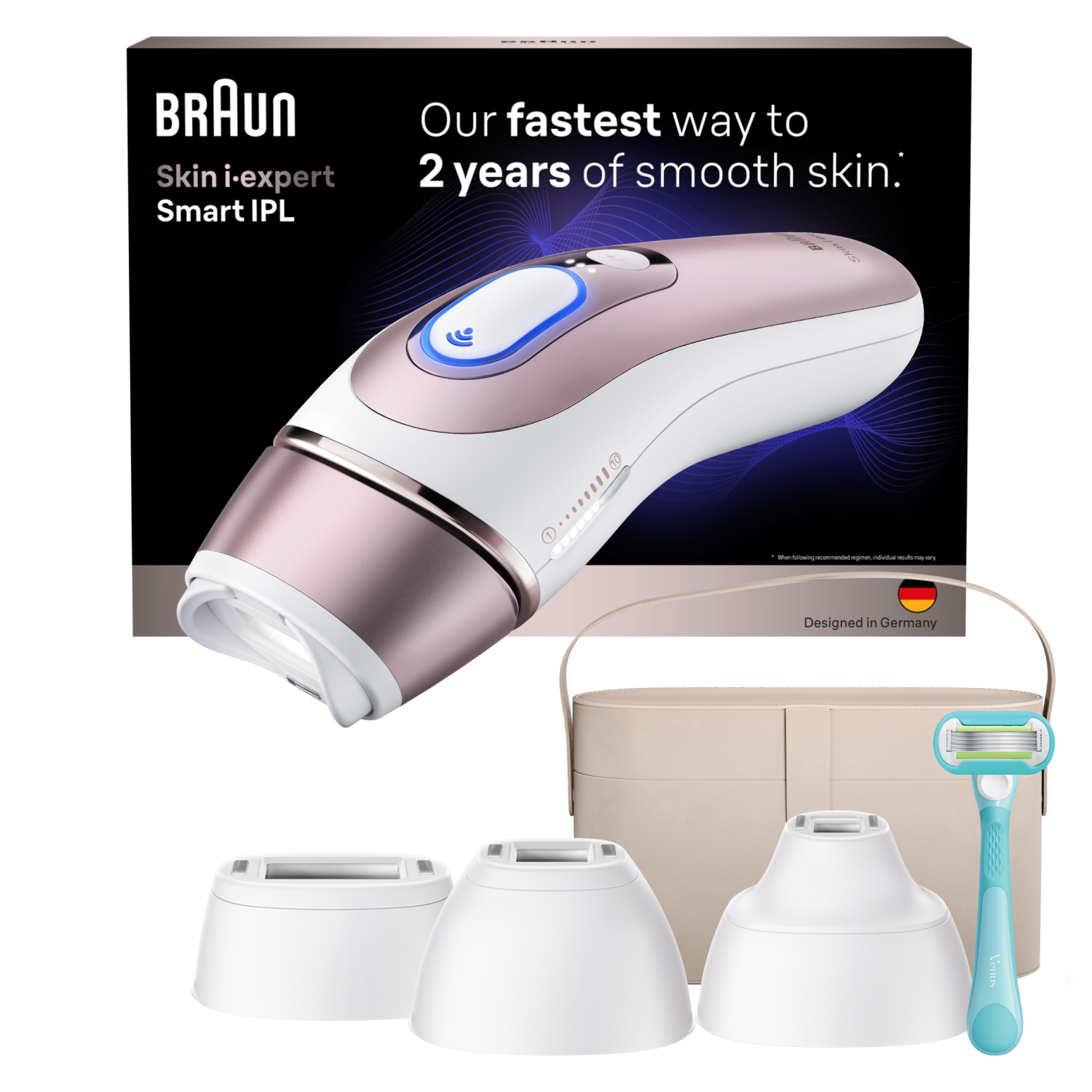 Braun Smart IPL Skin i·expert, At Home Hair Removal, 4 Smart Heads, PL7441