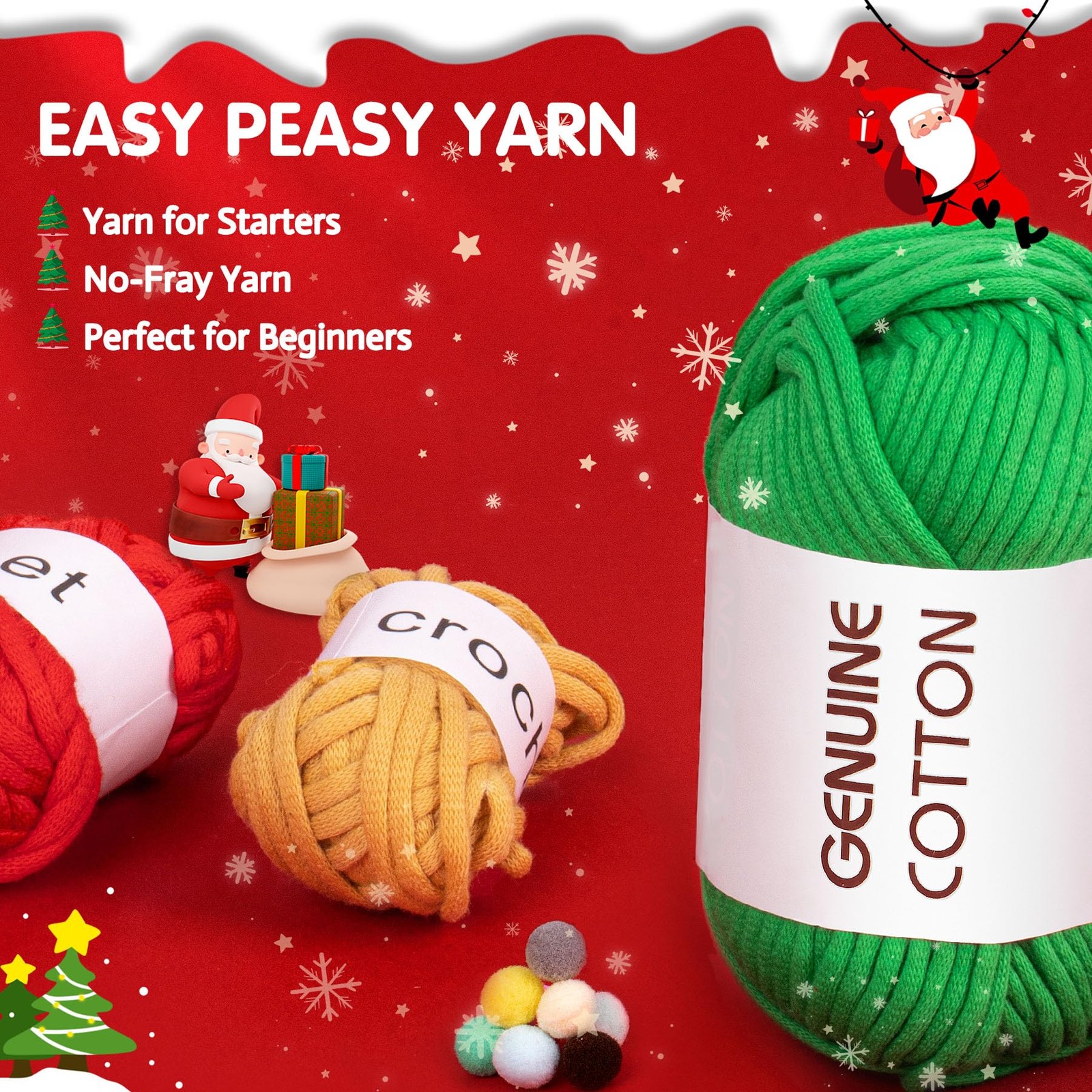 Crochet Kit for Beginners Adults Kids, Learn to Crochet with Step-by-Step Video