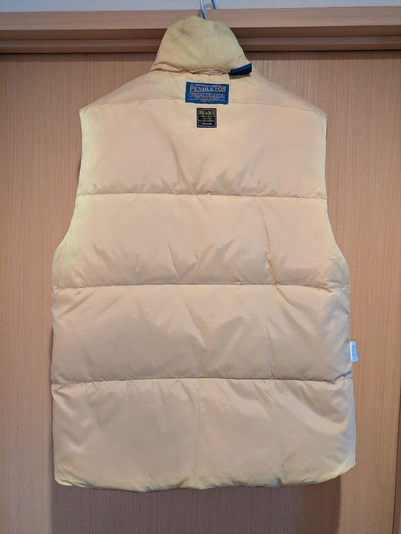 Pendleton x Beams Native Pattern Down Vest M Ligh… - image 6