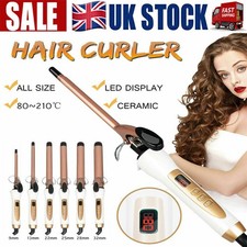 Image of 9-32MM Professional Ceramic Hair Curler LED Curling Wand Salon Tongs Styler Tool
