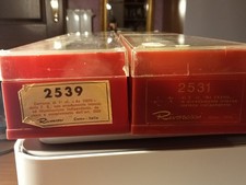RIVAROSSI ART. 2531 + 2539. RARISSIMA  COPPIA DI CARROZZE PER TRENO AZZURRO