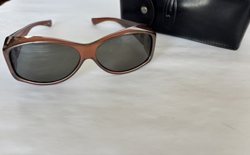 JONATHAN PAUL Polarized  UV 400Sunglasses Fitovers G008 Brown with JP hard  case