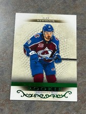 Alex Newhook- 2021-22 Artifacts Hockey- Green Foil Rookie Card Colorado Rockies