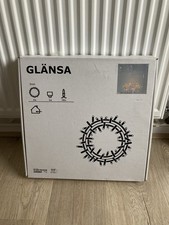 IKEA Glansa Ceiling Hanging Wall Wreath Christmas Light 40cm 804.267.06