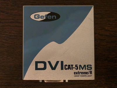 Gefen Ex-tend-it DVI CAT5 MS Extreme R ( Receiver ) Cat5 to Cat5 w/ Original PSU