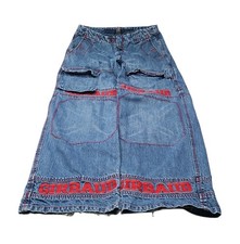Vintage Y2K Marithe Francois Girbaud Double Knee Baggy Cargo Jeans 34  33x33 